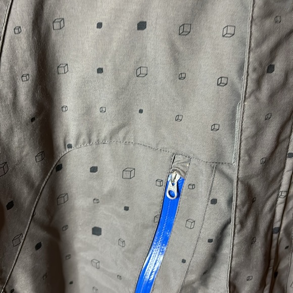 Stussy Dupont Teflon Parka Jacket with hoodie, gray, size medium, snowboard/rain - Picture 3 of 11